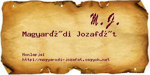 Magyaródi Jozafát névjegykártya